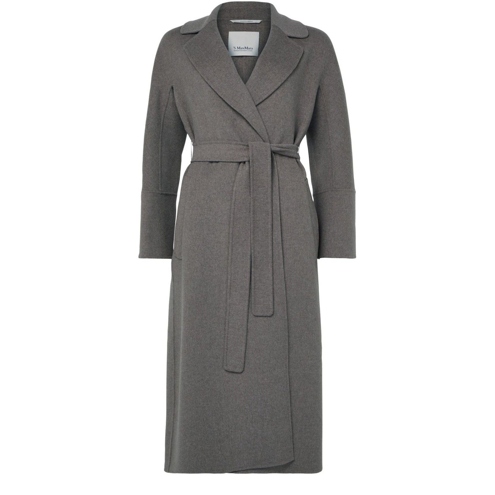 S MAX MARA Longline GRIGIO PERLA Wool Coat New & Authentic (