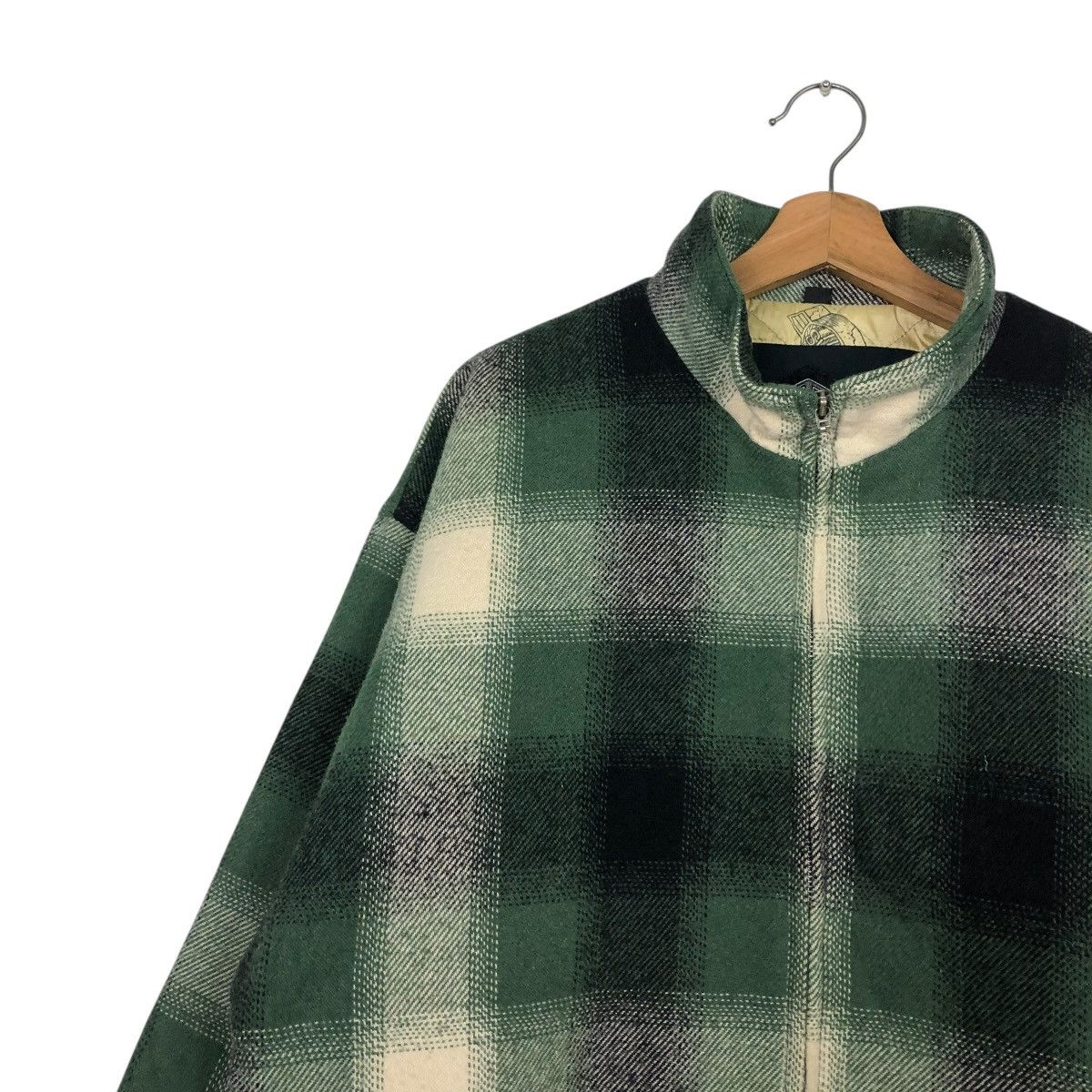 Japanese Brand 🔥VINTAGE WOOL ZIPPER JACKET SNOWBOARDS SIMS TARTAN DESIGN Size US S / EU 44-46 / 1 - 9 Thumbnail