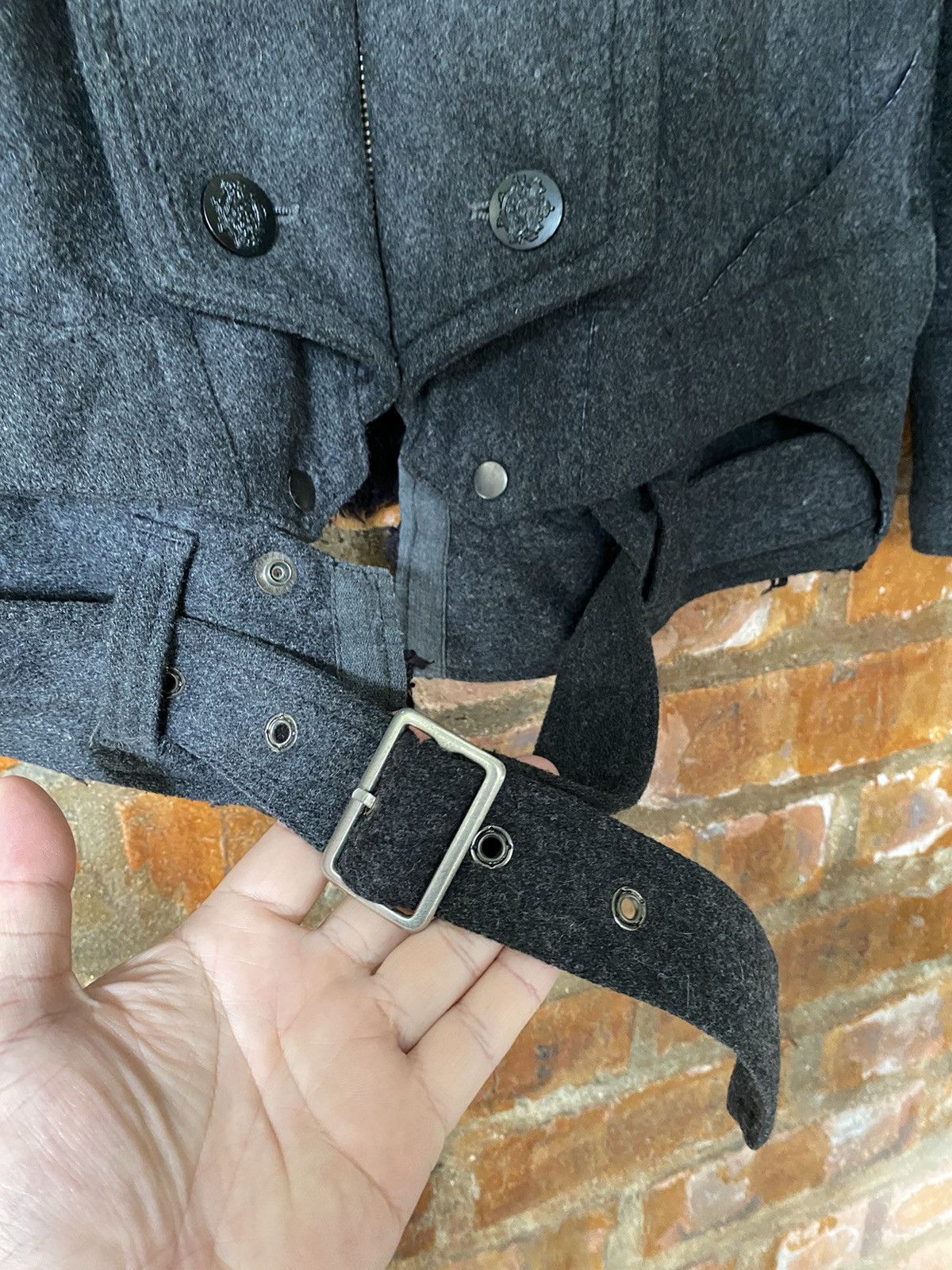 PPFM 2000s PPFM Punk Napoleon Hem removable Wool Jacket Size US M / EU 48-50 / 2 - 14 Thumbnail