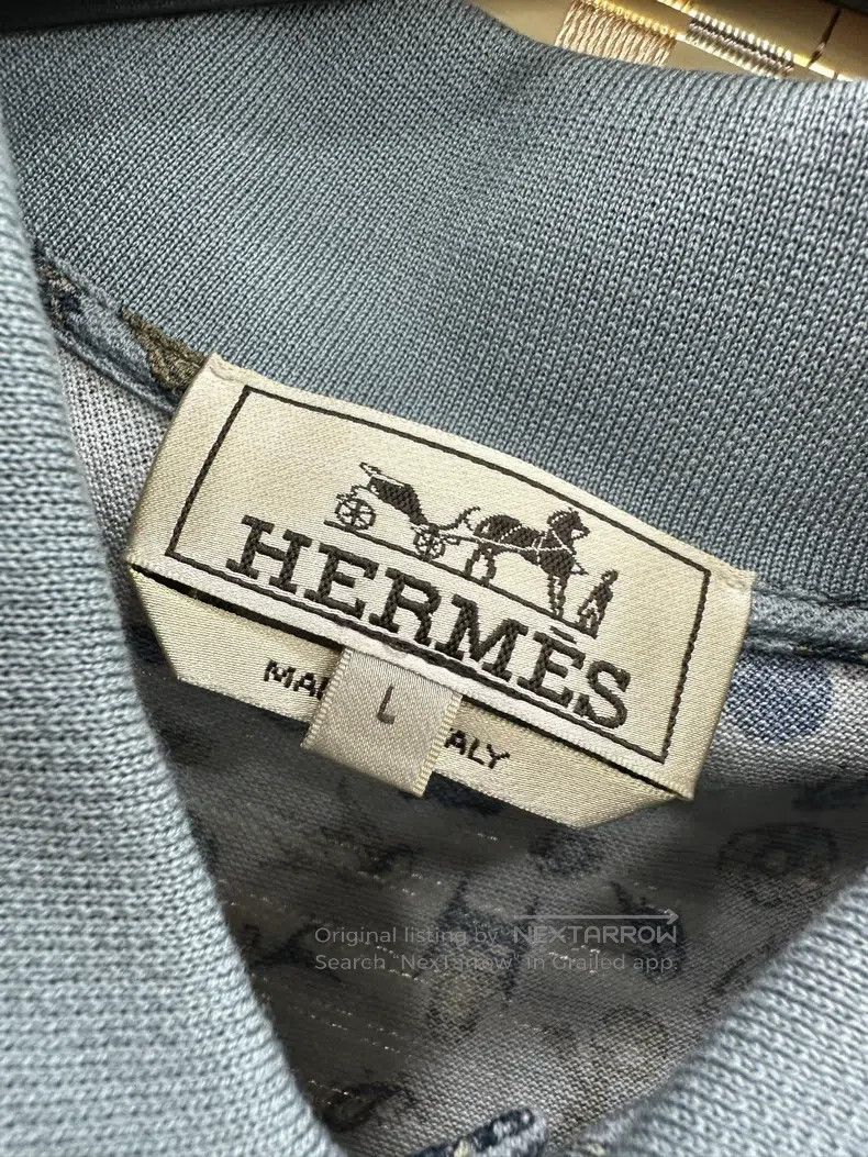 Hermes Hermes Loose fit men's short-sleeved polo shirt Size US L / EU 52-54 / 3 - 3 Thumbnail