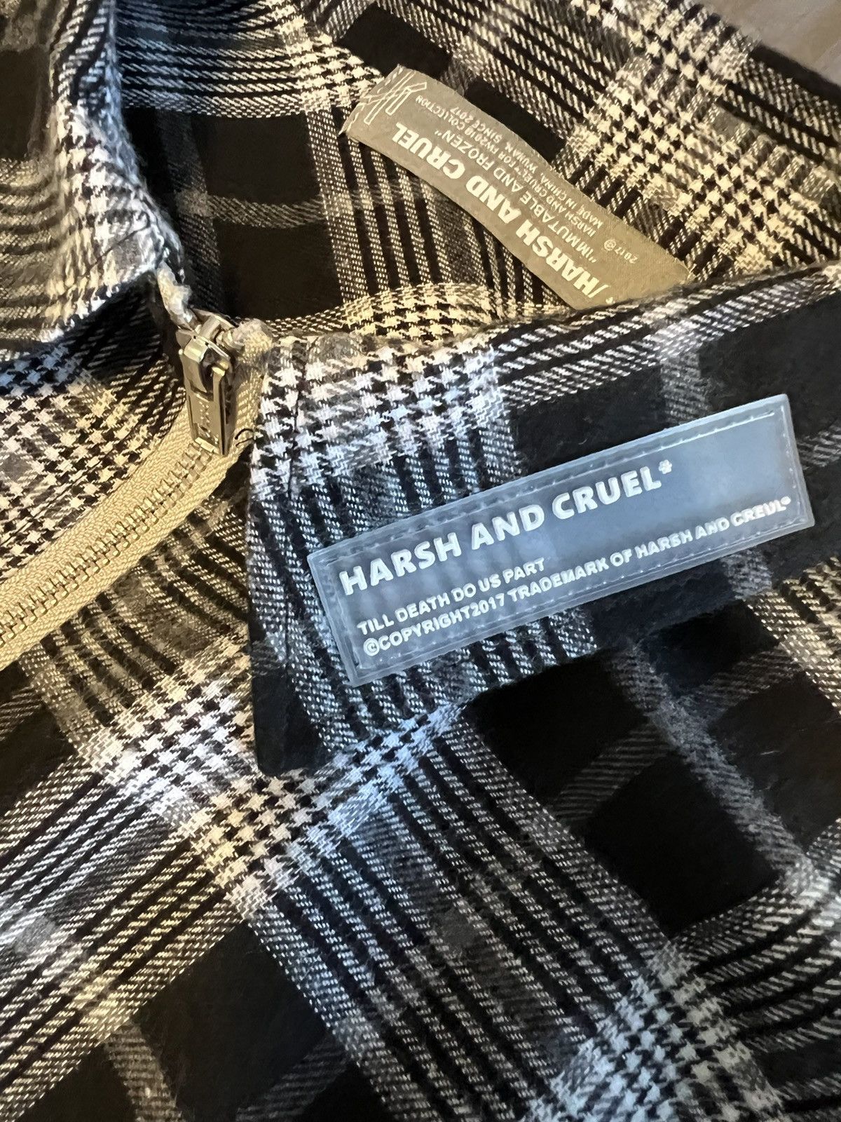 image of Harsh And Cruel Flannel in Black, Men's (Size Large)
