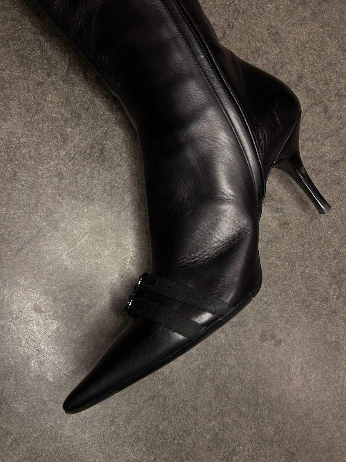 Bally Y2K pointy black boots Size US 7.5 / IT 37.5 - 7 Thumbnail
