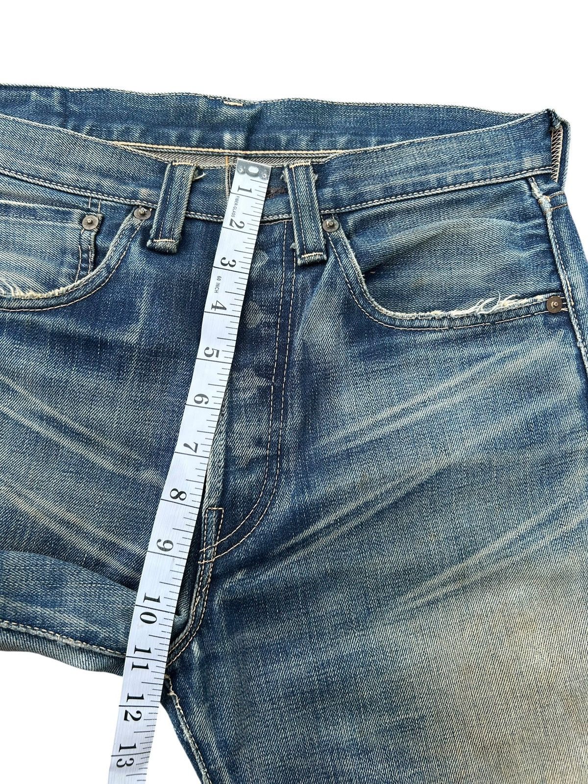 Kapital Vintage Levis Big E Selvedge Distressed Denim Jeans Size US 30 / EU 46 - 21 Thumbnail