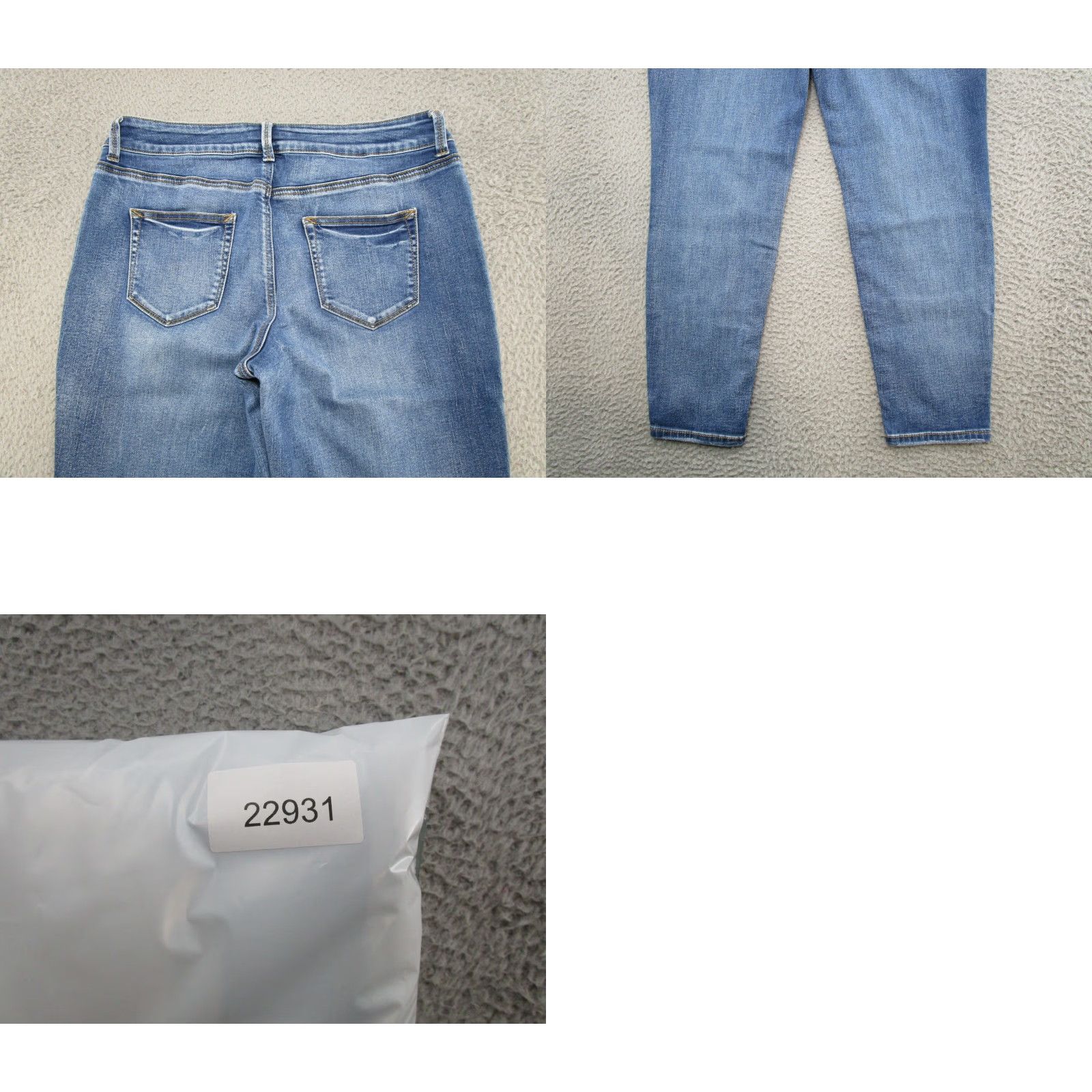 Vintage Maurice's Women's Denim Jeans Tapered Leg Stretch Blue Size L Short Regular Jeans Womens - Size 36" / US 14 / IT 50 - 9 Thumbnail