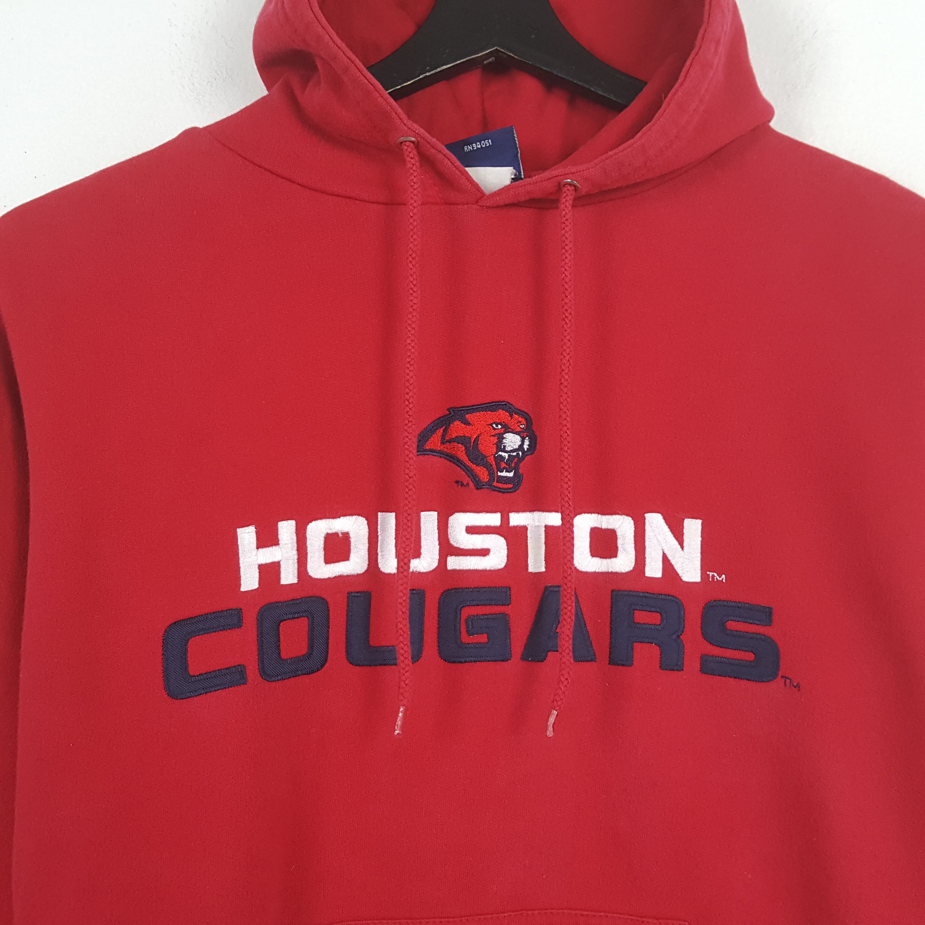 Vintage HOUSTION COUGARS Streetwear Hoodies C290N19 Size US S / EU 44-46 / 1 - 2 Thumbnail