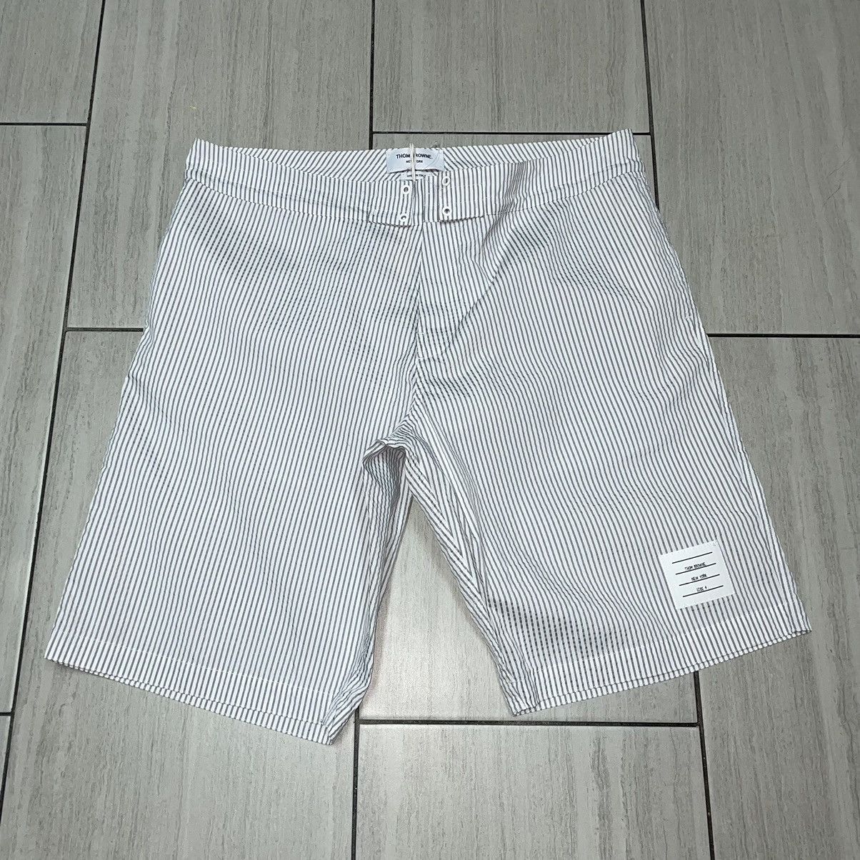 Thom Browne Thom Browne Seersucker Shorts Made in Italy Size US 38 / EU 54 - 1 Thumbnail