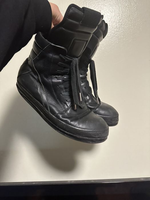 Rick Owens Rick Owens triple black geobasket | Grailed