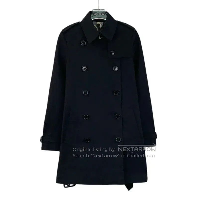 Burberry Burberry Women's Black Polyester Trench Coat. Size XS / US 0-2 / IT 36-38 - 1 Thumbnail