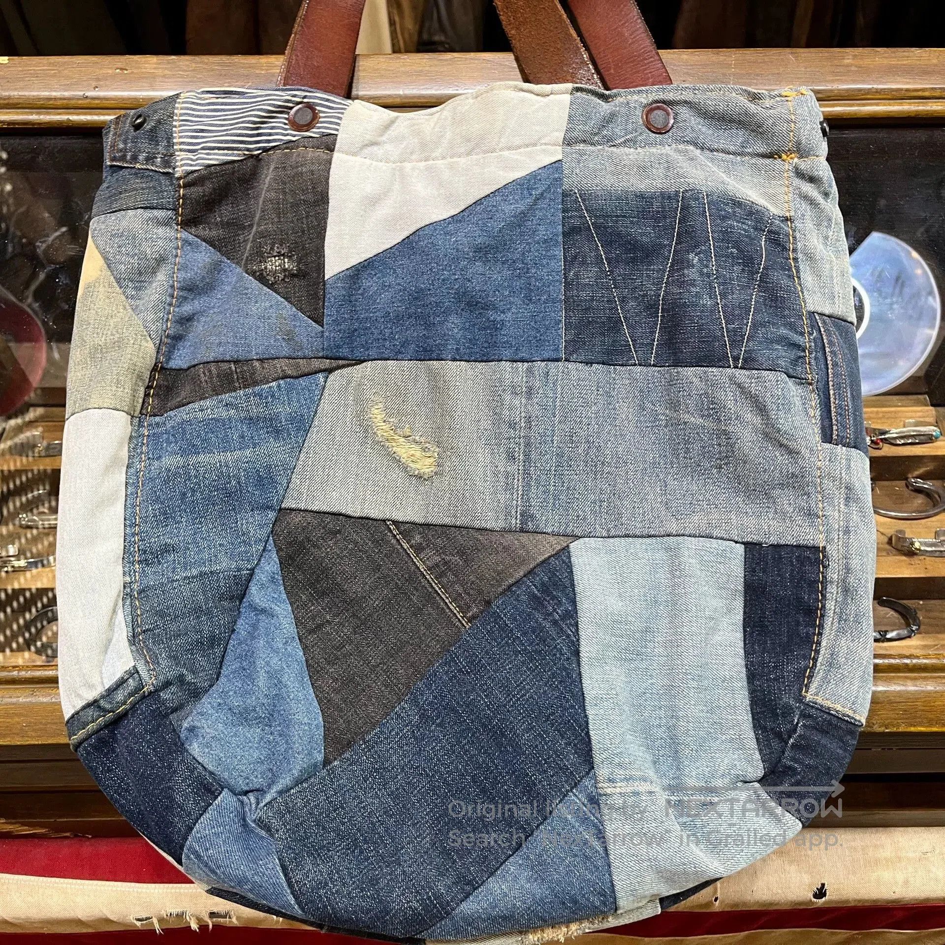RRL Ralph Lauren patchwork denim tote shoulder bag. Size ONE SIZE - 2 Thumbnail