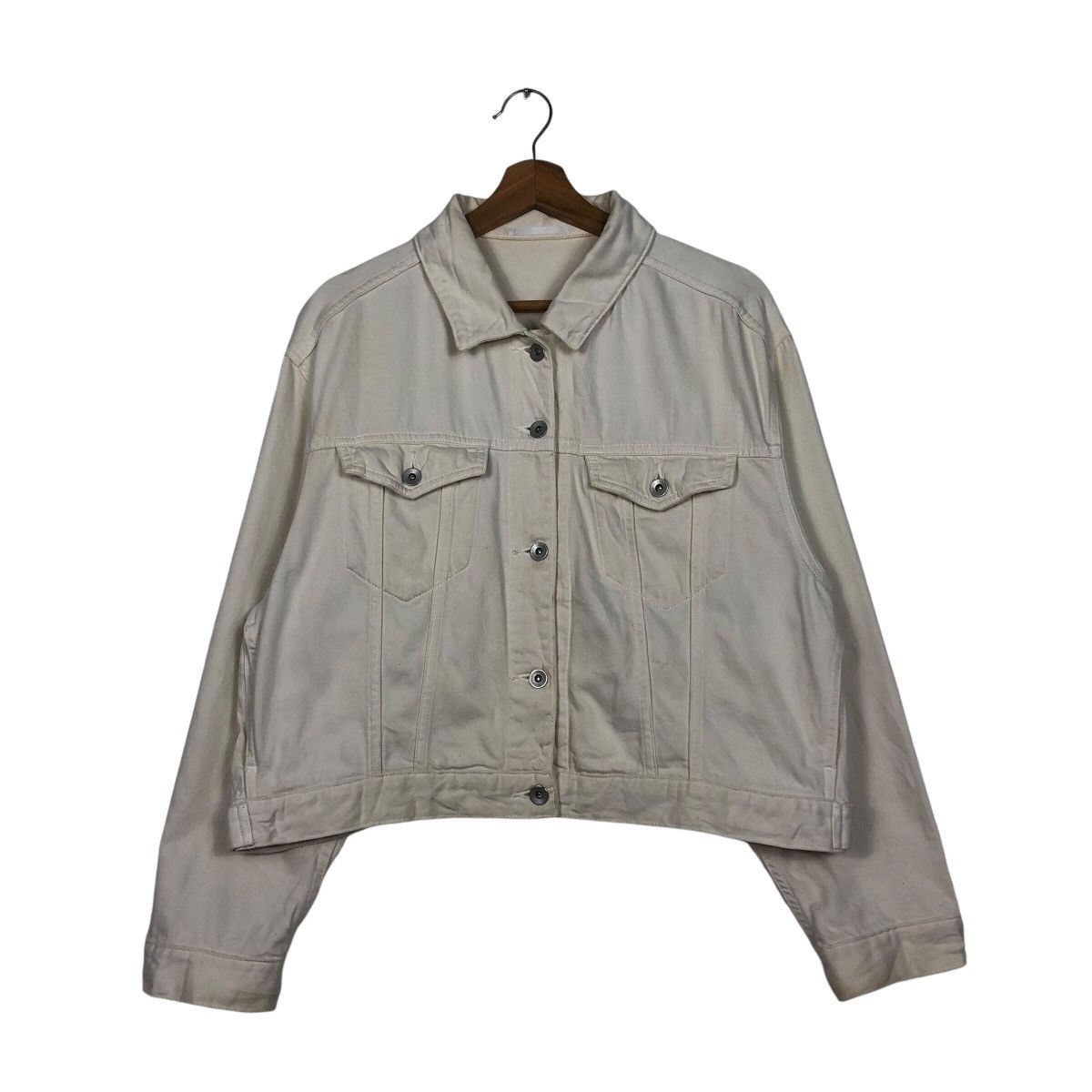 Japanese Brand × Uniqlo 📌Vintage Cropped Biker Jacket Uniqlo Issey Miyake Size US XL / EU 56 / 4 - 2 Thumbnail