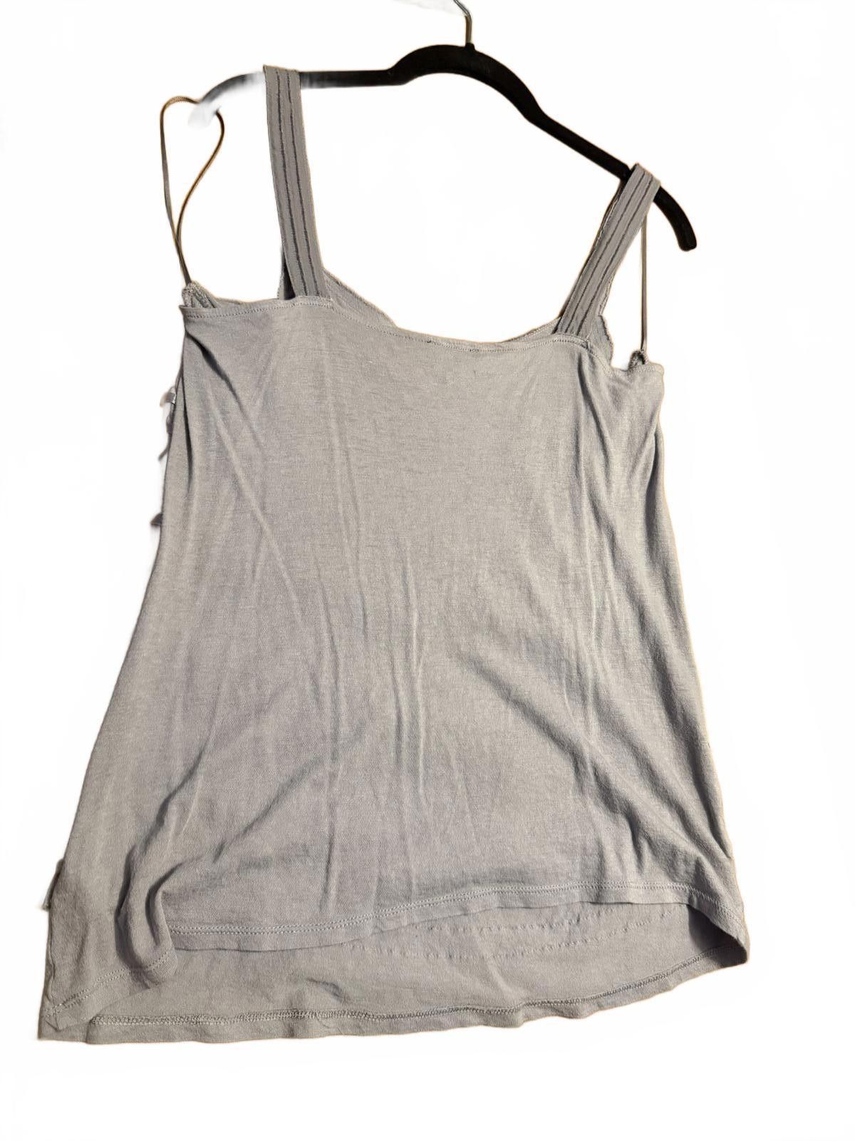 Express Express Gray Ruffle Detail Tank Top Size M Size M / US 6-8 / IT 42-44 - 4 Thumbnail