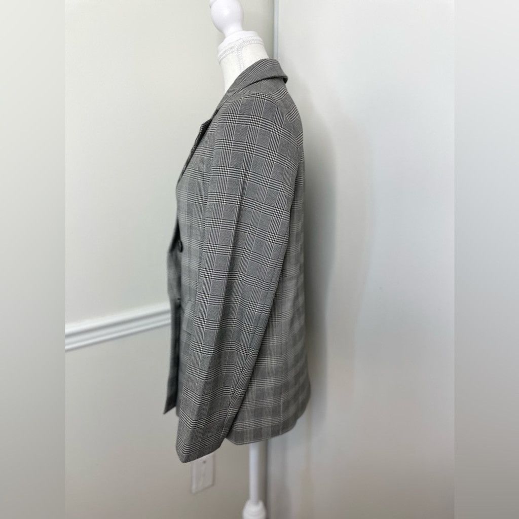 H&M NWT H&M Checkered Double-Breasted Blazer XS Size XS / US 0-2 / IT 36-38 - 6 Thumbnail