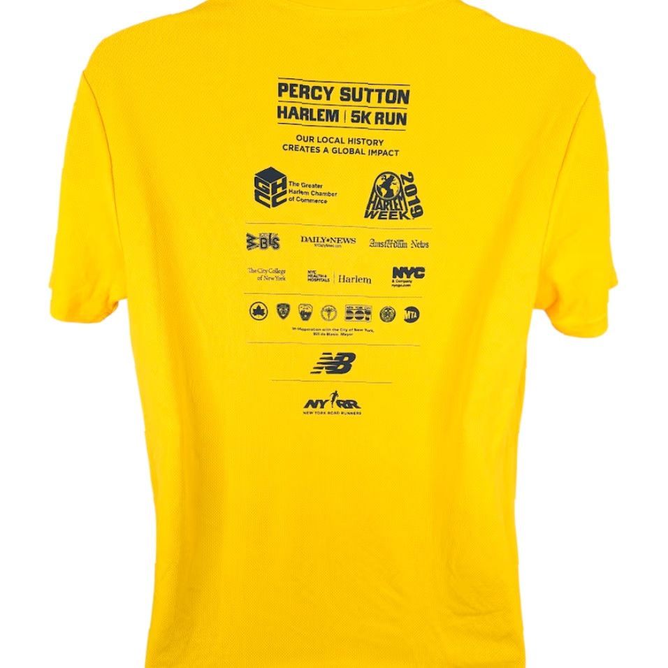 New Balance New Balance Harlem 5K Run T Shirt Mens Size M Yellow NYC Road Runners Graphic Tee USA Size US M / EU 48-50 / 2 - 4 Thumbnail