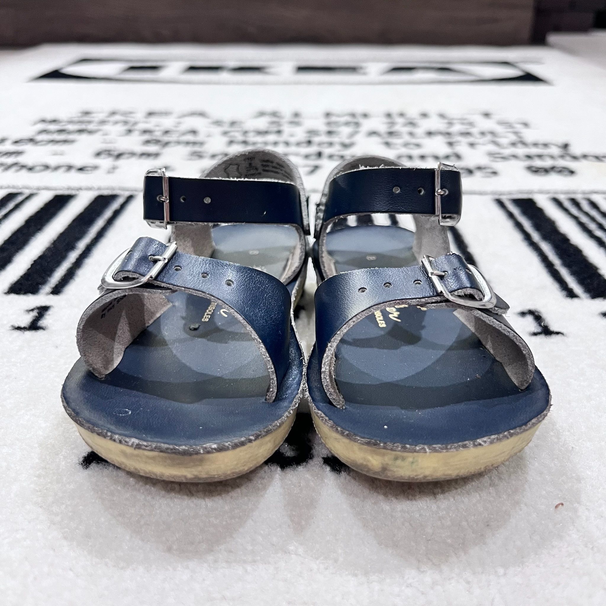 Other Hoy Shoe Salt Water Sun-San Surfer sandals in navy leather Size US 8 / EU 41 - 2 Thumbnail