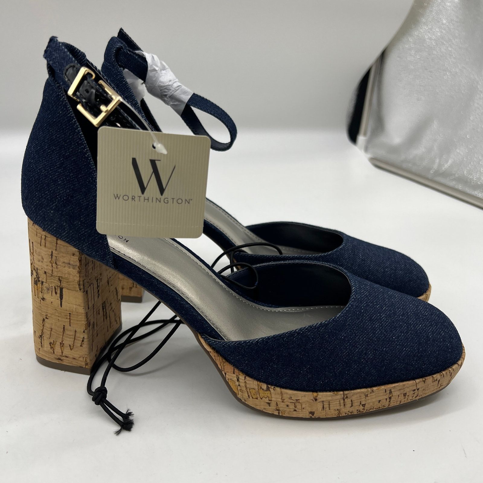 Other Worthington Womens Panama Block Heel Pumps Size US 10 / IT 40 - 6 Thumbnail