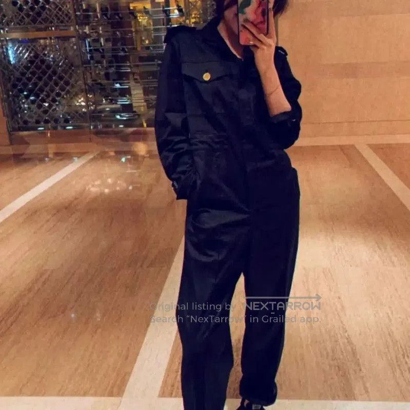 Burberry Burberry Black Cotton Long Sleeve Dress for Women. Size L / US 10 / IT 46 - 7 Thumbnail
