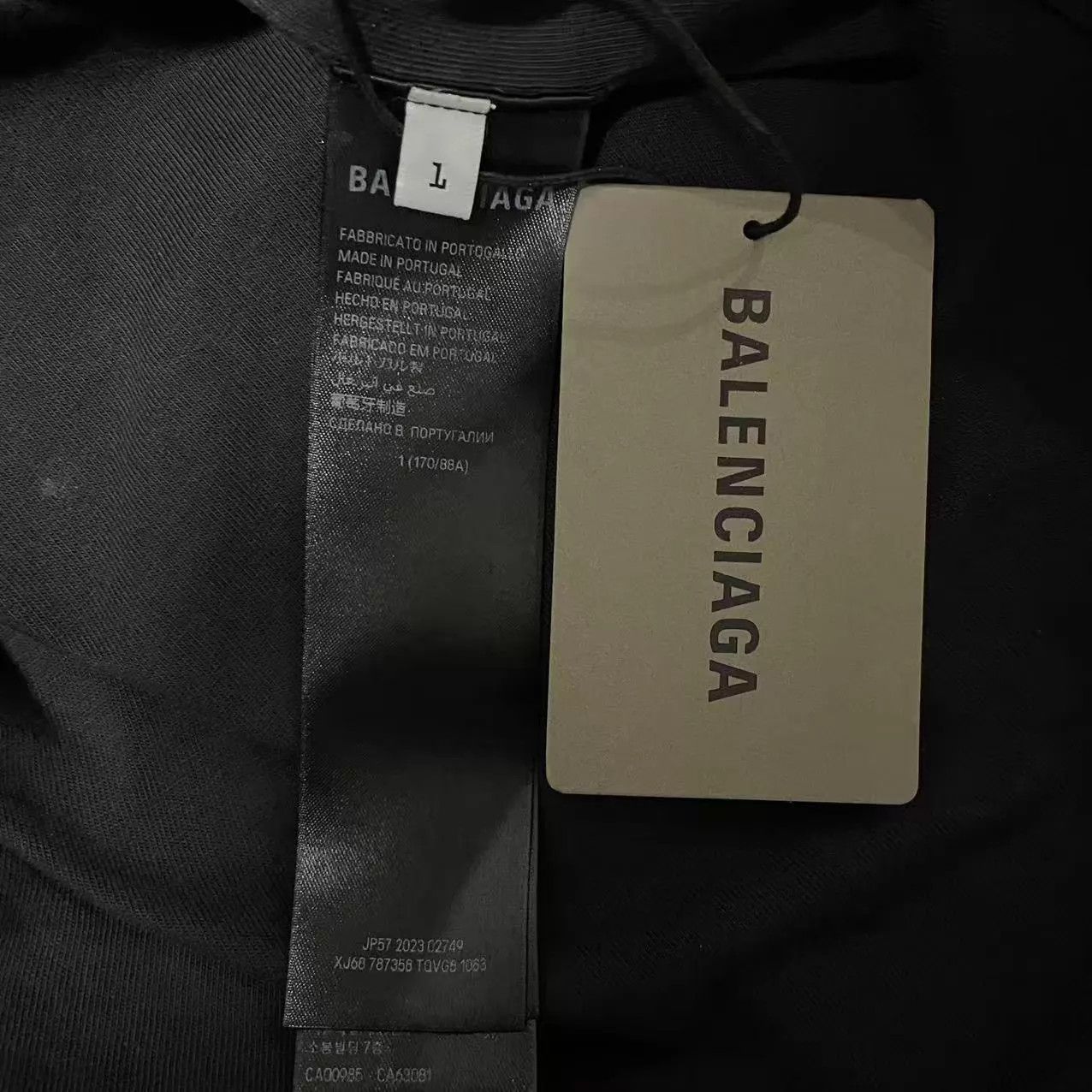 Balenciaga Balenciaga BFRND Forbidden Band Reverse Short Sleeve Black Size US S / EU 44-46 / 1 - 4 Thumbnail