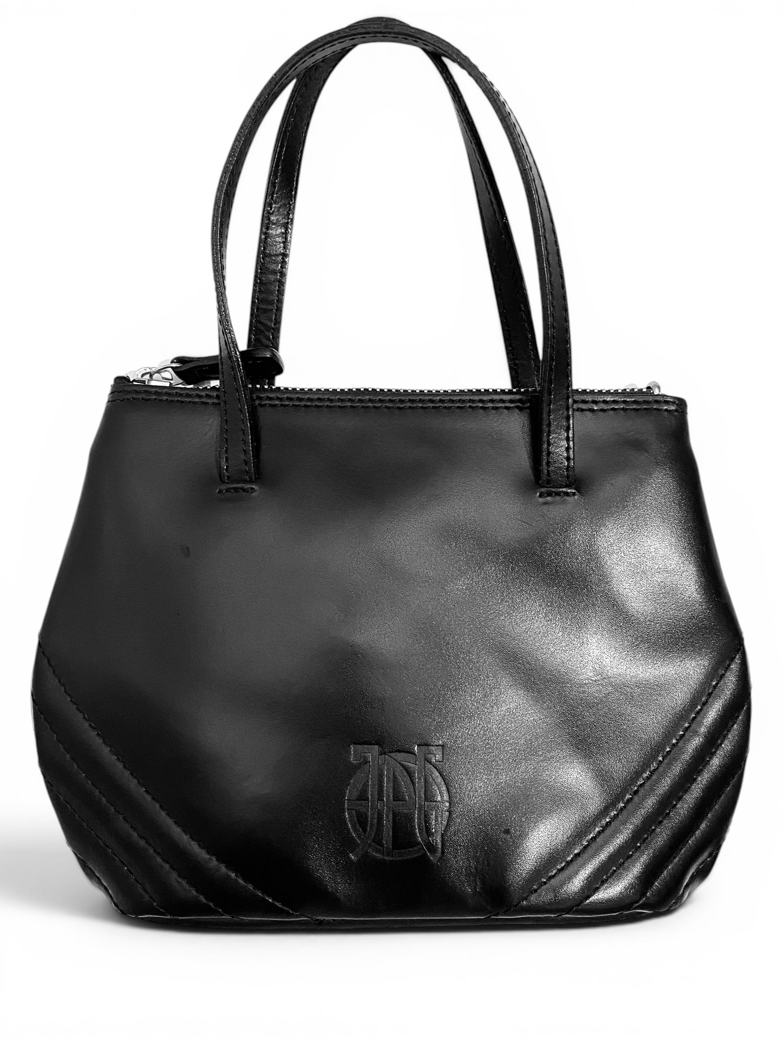 Jean Paul Gaultier Jean Paul Gaultier Logo Leather Black Small Handbag Baby Bag Size ONE SIZE - 3 Thumbnail