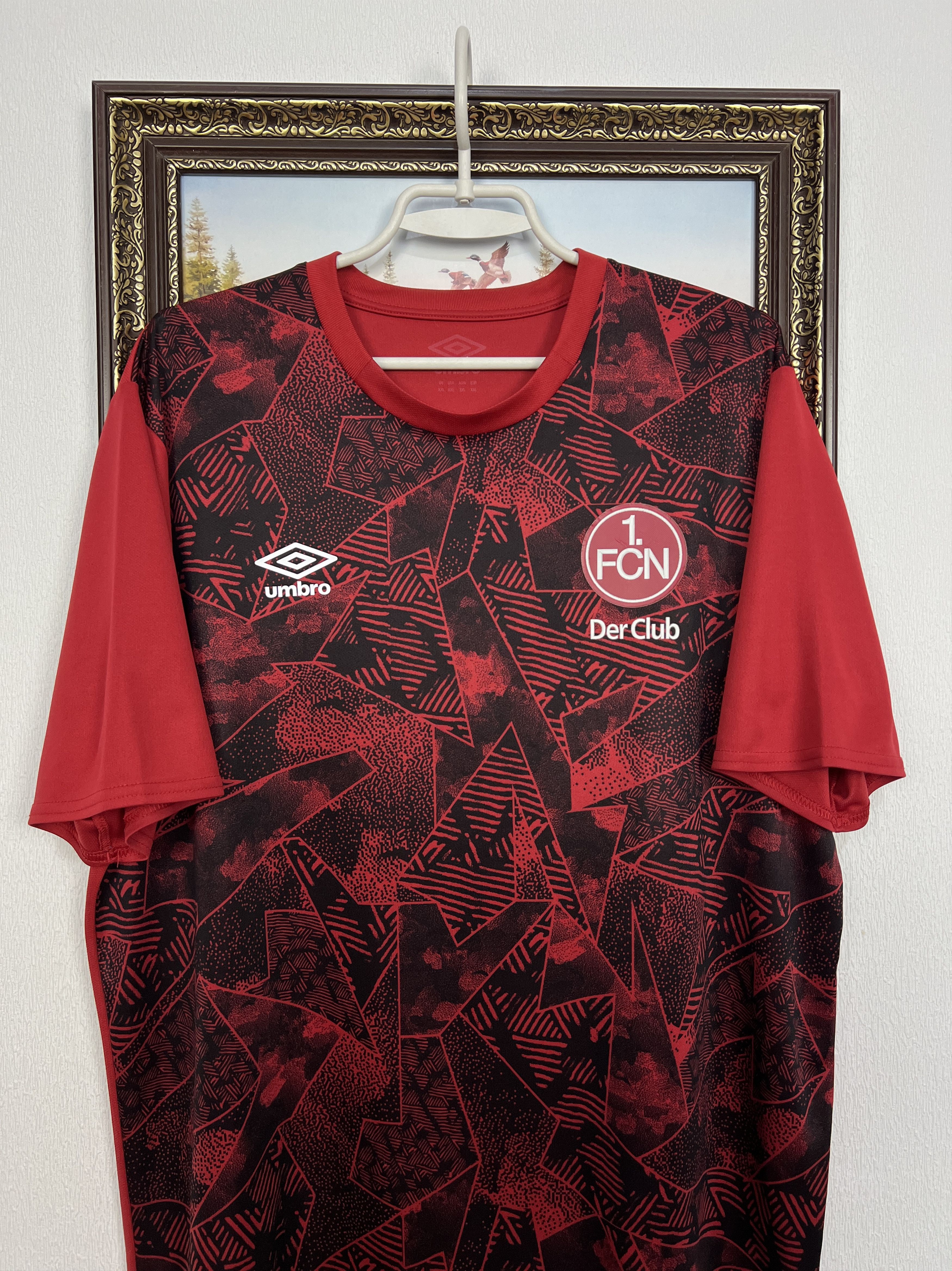 Umbro Nurnberg Football Train Shirt Soccer Jersey Sport Trikot Size US XXL / EU 58 / 5 - 2 Thumbnail