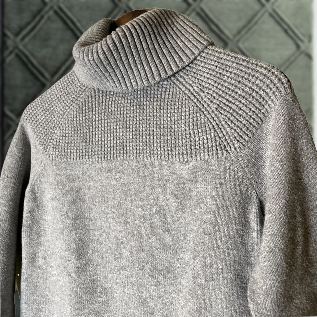 Vintage VINTAGE L.L. Bean Turtleneck Sweater Womens XS Reg Gray Textured Casual Cozy Warm Pullover Knit Sweatery? Size XS / US 0-2 / IT 36-38 - 1 Thumbnail