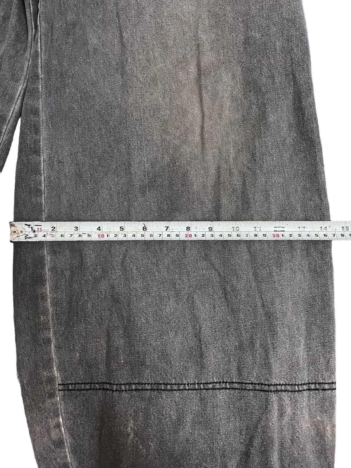 Japanese Brand Vintage Ginwash Grey Monster Workwear Baggy Carpenter Denim Size US 32 / EU 48 - 17 Thumbnail