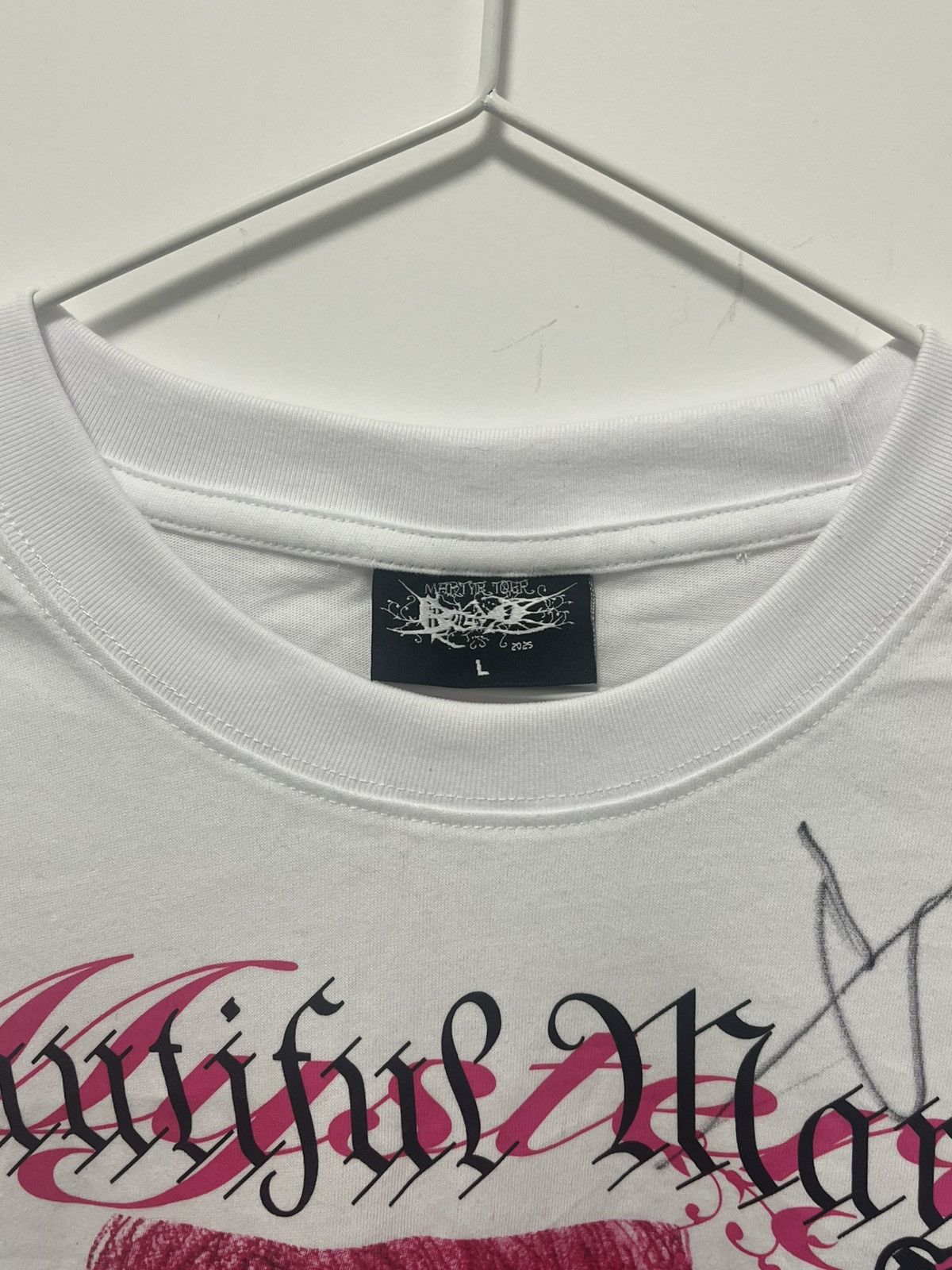 Drain Gang bladee martyr tour tshirt signed by yung sherman Size US L / EU 52-54 / 3 - 3 Thumbnail
