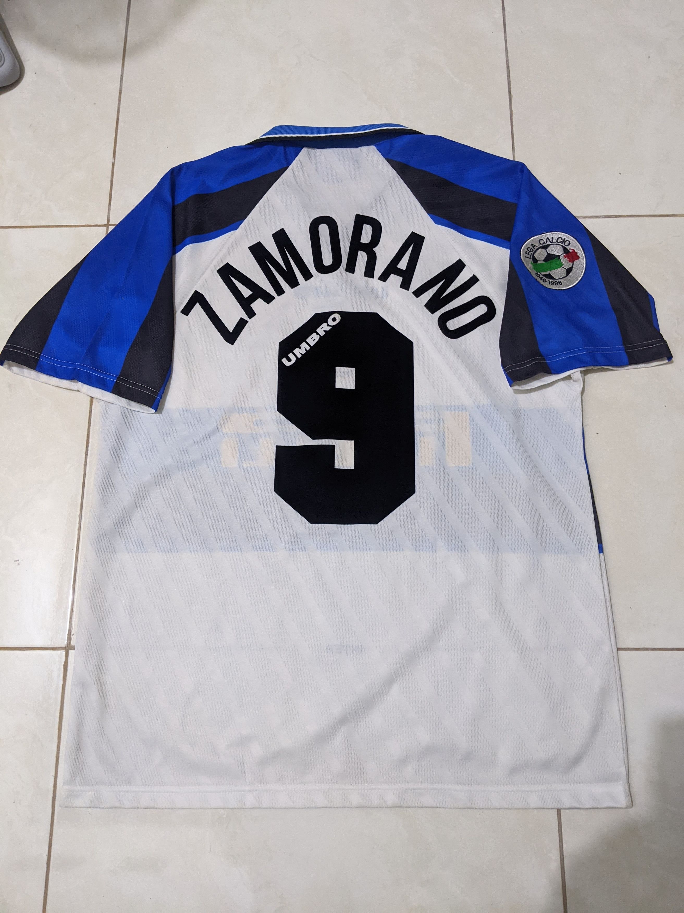 Umbro Jersey inter Milan away 1996 Zamorano football shirt Size US L / EU 52-54 / 3 - 2 Thumbnail