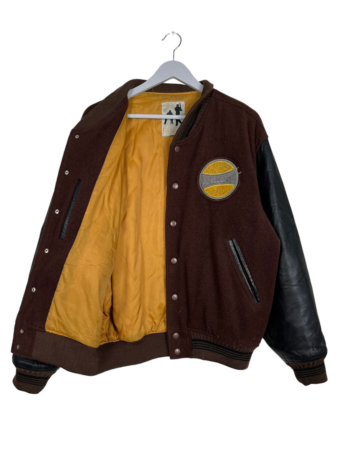 Japanese Brand 🔥 VINTAGE ANECDOTE VARSITY BOMBER JACKET Size US L / EU 52-54 / 3 - 9 Thumbnail