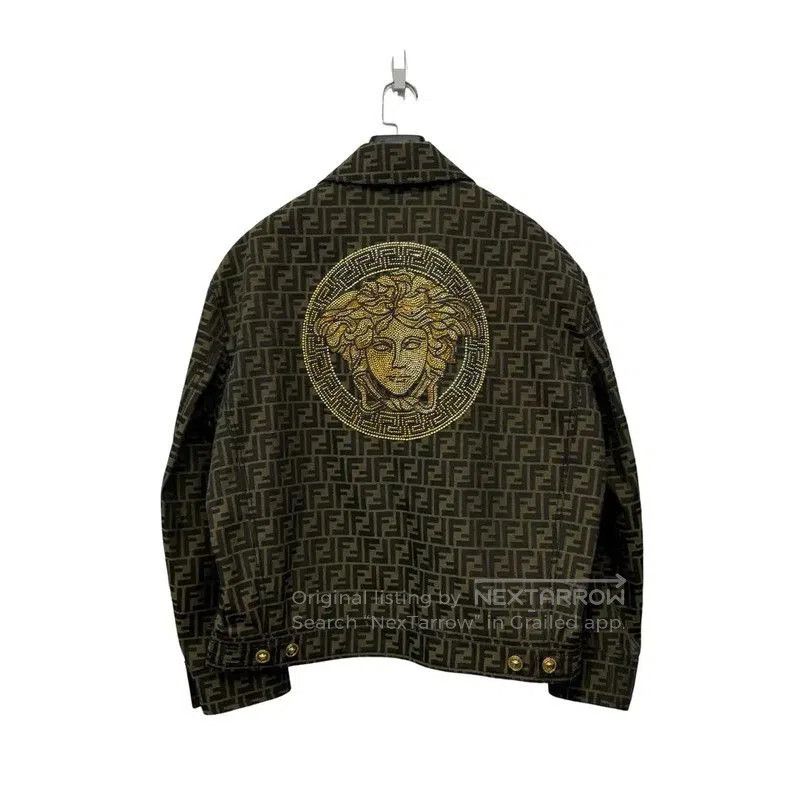 Fendi Fendi Brown Printed Jacket for Men . Size US M / EU 48-50 / 2 - 3 Thumbnail