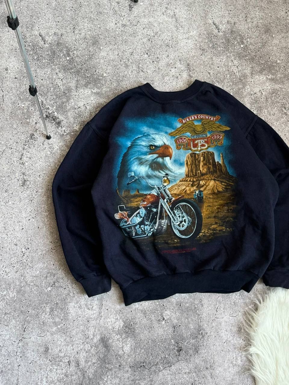 Vintage Vintage 90s eagle Authentic American cycle Label motorcycle Size US L / EU 52-54 / 3 - 5 Thumbnail