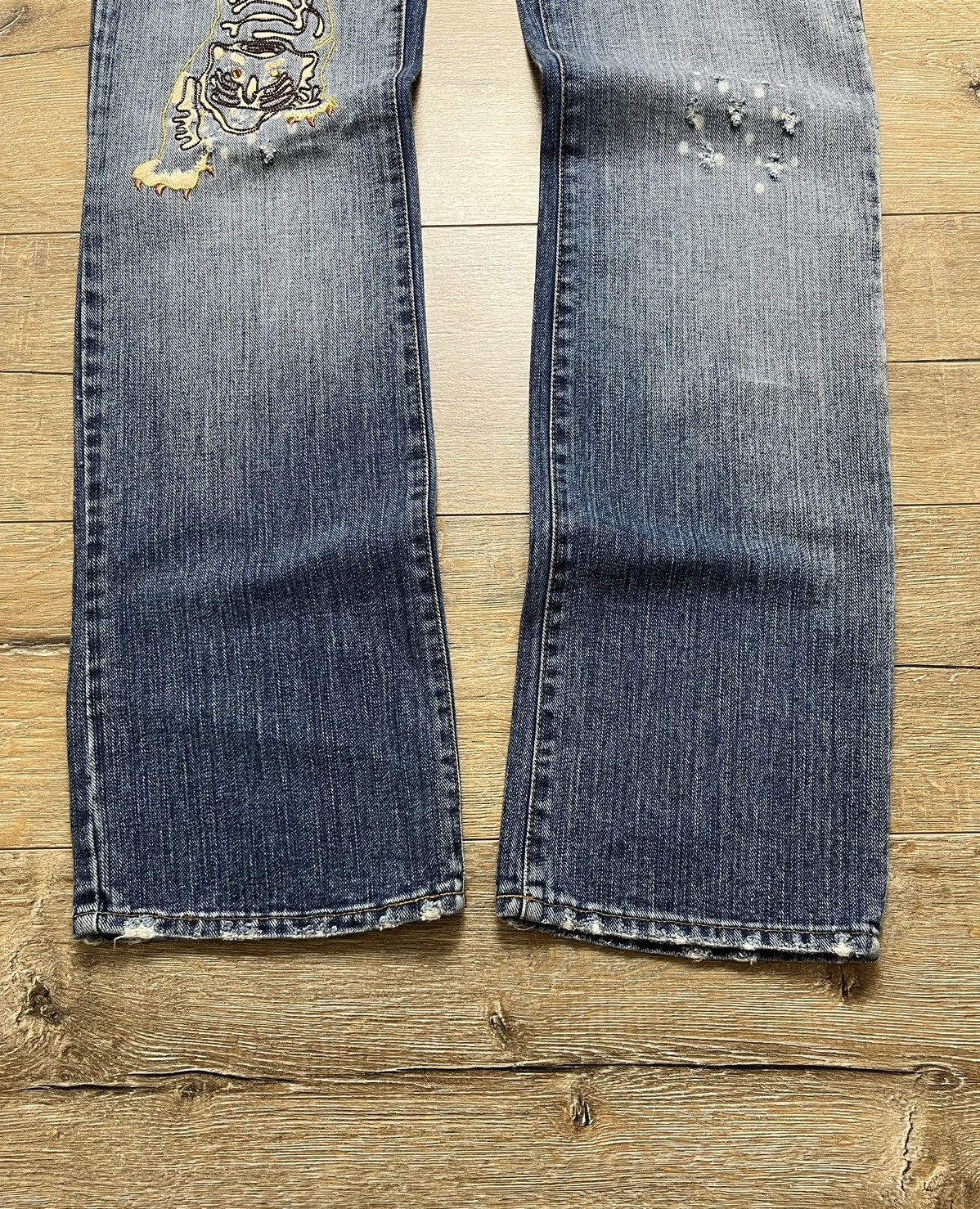 Hysteric Glamour VTG IF SIX WAS NINE STLYLE TIGER JEANS Size US 32 / EU 48 - 5 Thumbnail