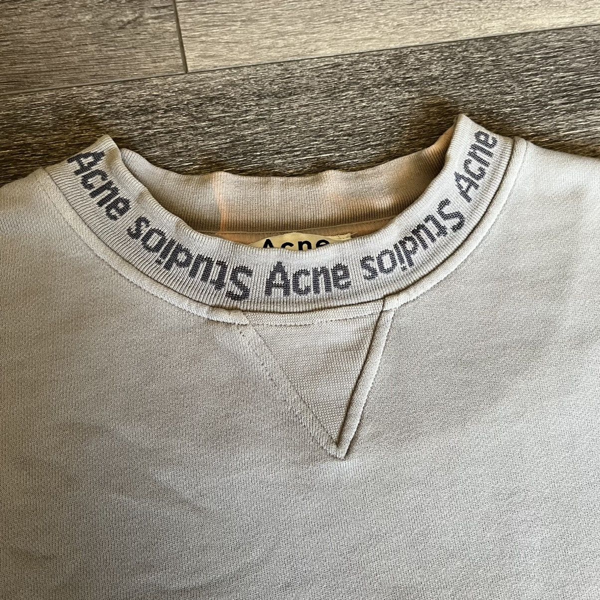 Acne Studios Vintage Acne Studios Flogho Neck Logo Crewneck Sweatshirt Size US M / EU 48-50 / 2 - 3 Thumbnail