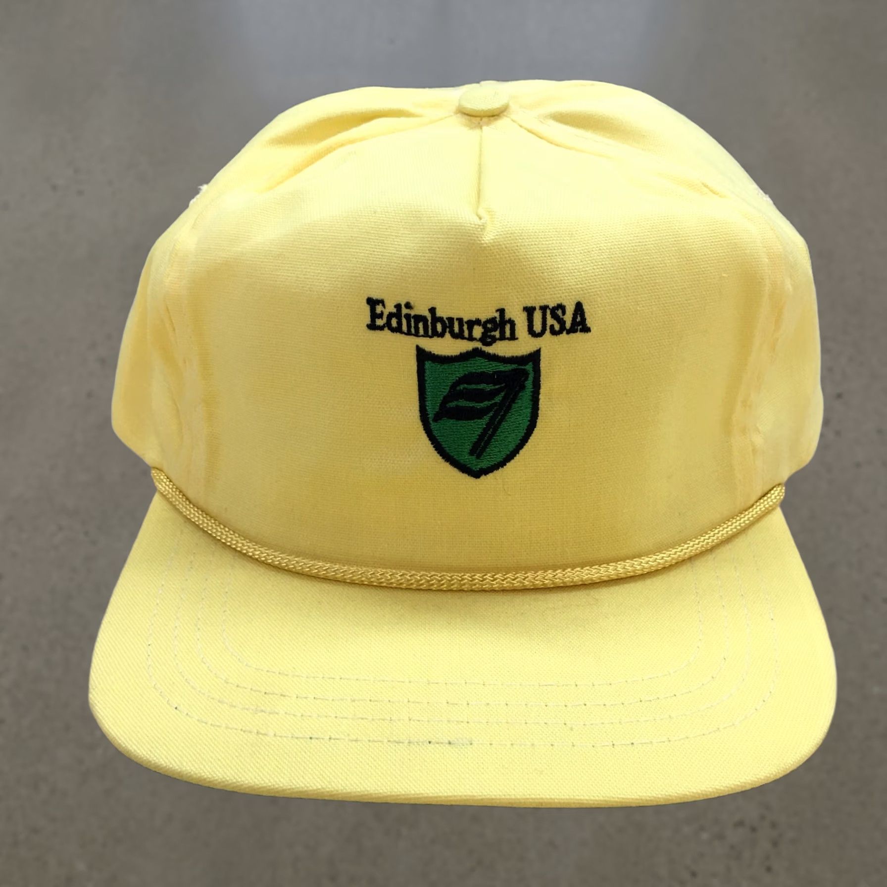 Roper Duckster Rope Hat USA Edinburgh Mens Yellow One Size Adjustable Embroidered Logo Size ONE SIZE - 1 Thumbnail