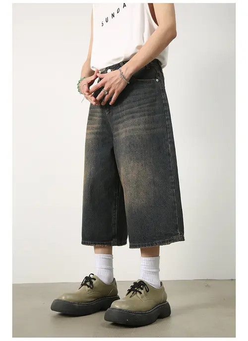 Other Vintage washed distressed loose versatile denim shorts Size US 32 / EU 48 - 8 Thumbnail