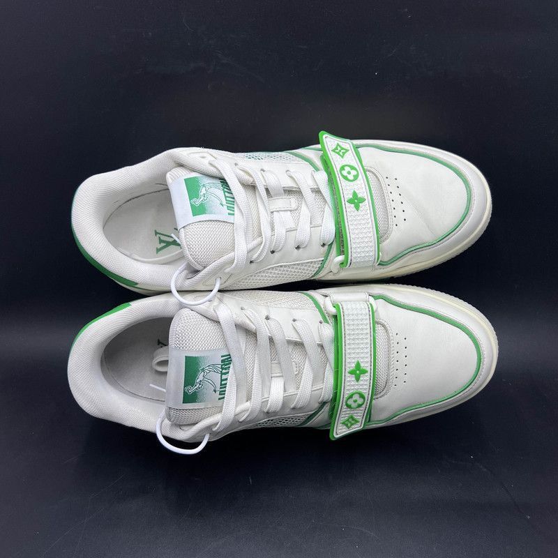 Louis Vuitton Louis Vuitton Classic Trainer Sneakers in White and Green - Size US 8 / EU 41 - 7 Thumbnail