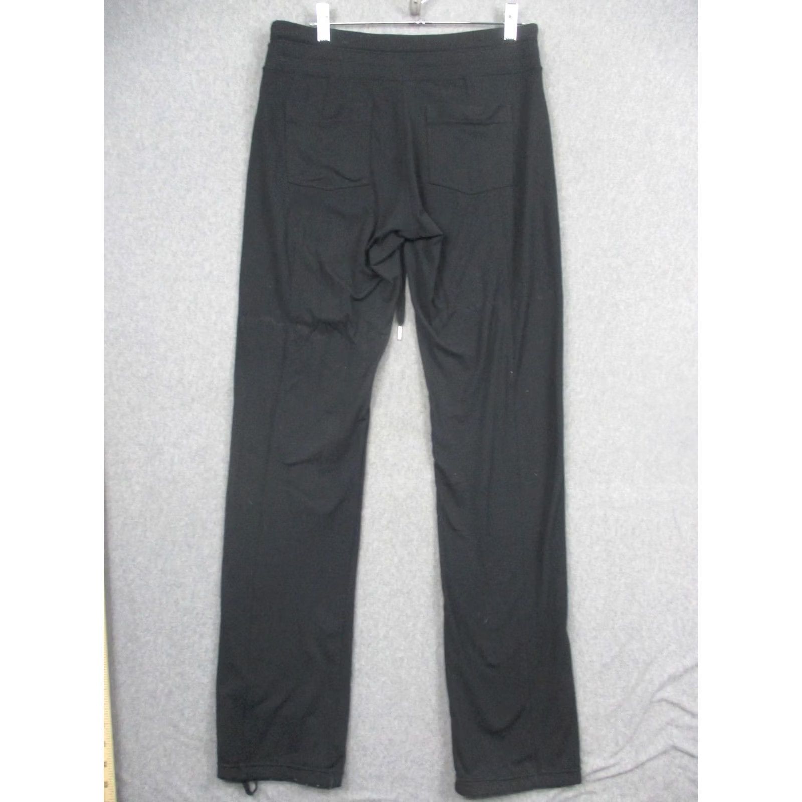 Athleta Athleta Track Pants Womens Small Black Straight Leg Supplex Stretch Pockets Size 28" / US 6 / IT 42 - 6 Thumbnail