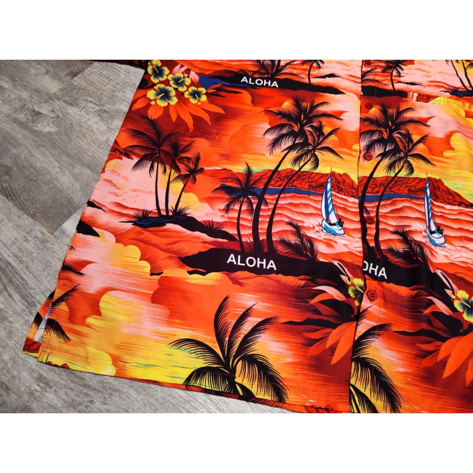 Vintage LA LEELA La Leela Hawaiian Mens Short Sleeve Button Down Shirts 2XL XXL USA Made Boxy Size US XXL / EU 58 / 5 - 4 Thumbnail