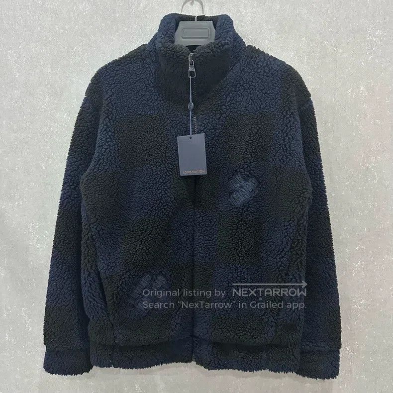 Louis Vuitton Checkerboard teddy jacket