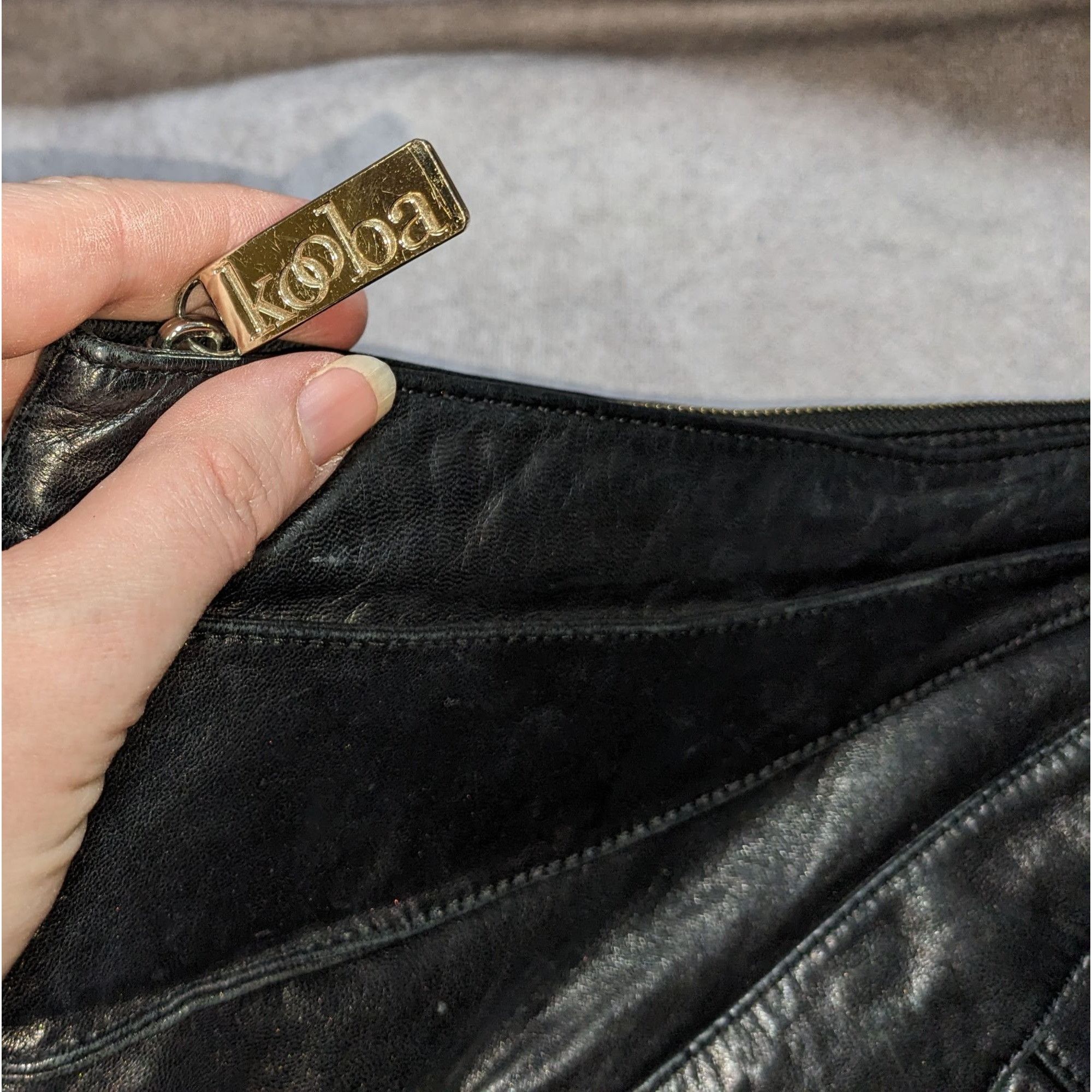 Other Kooba Black Leather Clutch With Silver Hardware & Interior Z Size ONE SIZE - 5 Thumbnail