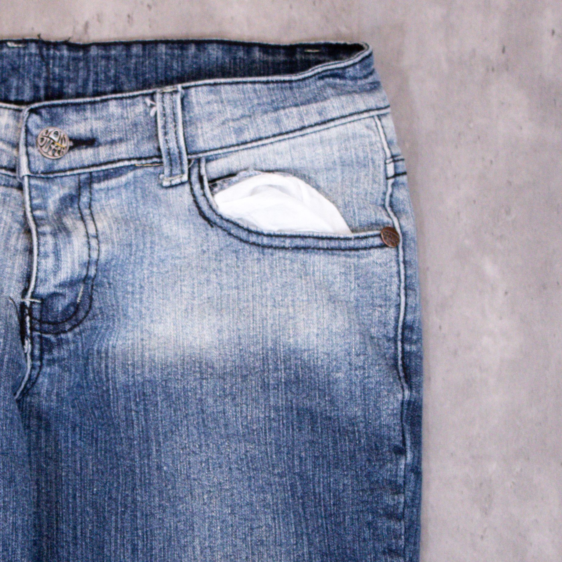 Vintage × Von Dutch Y2K 2000's Von Dutch Midwash Indigo Skinny Denim Jeans Pants Size US 30 / EU 46 - 7 Thumbnail