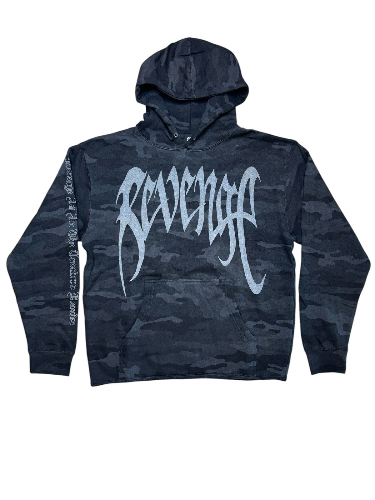Revenge Revenge X Kill Cropped Hoodie Black Camo/3M SIZE MEDIUM Size US M / EU 48-50 / 2 - 1 Thumbnail