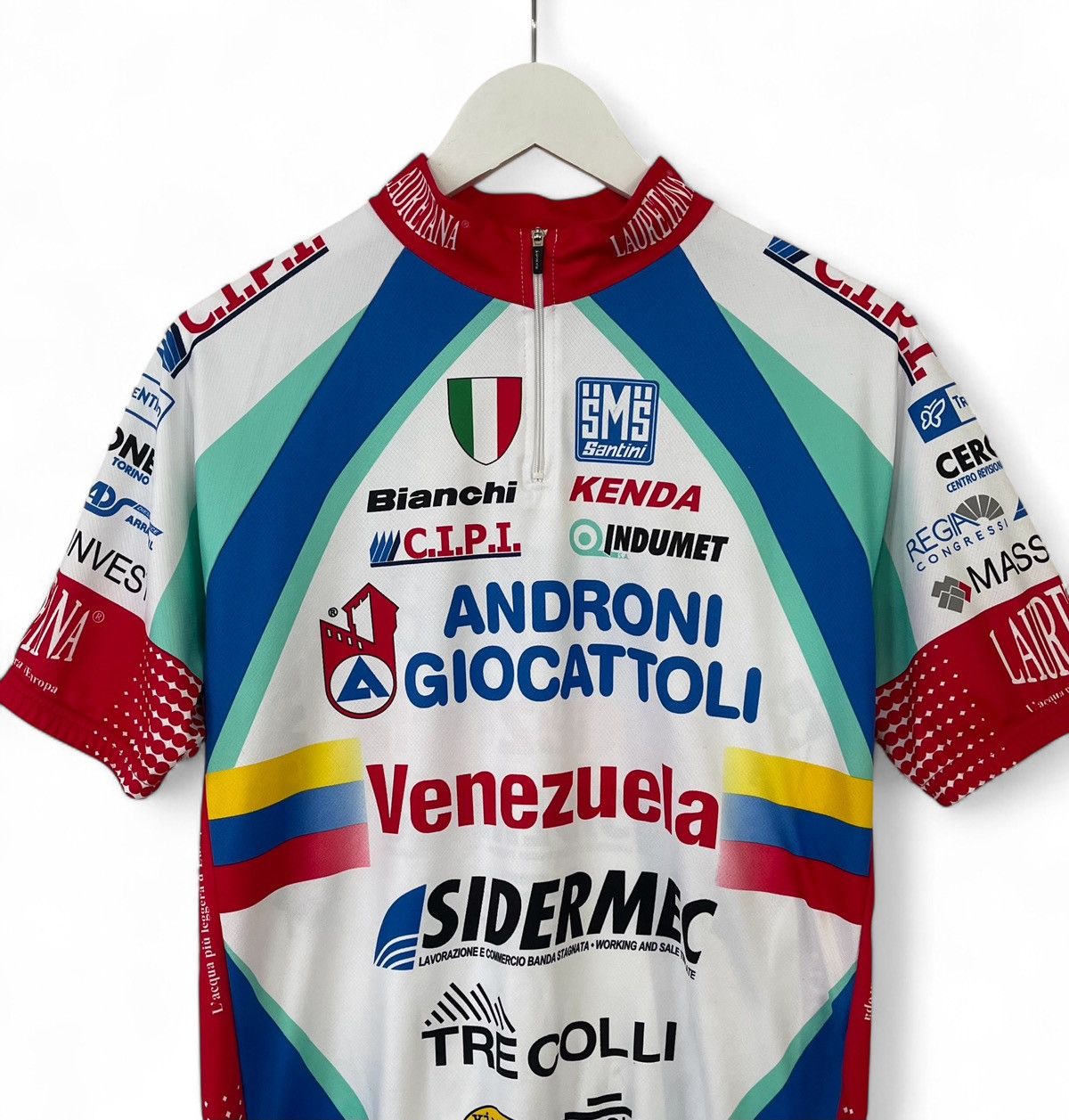 Vintage Venezuela Bianchi Androni Giocattoli SMS Shirt 2XL Size US XXL / EU 58 / 5 - 3 Thumbnail