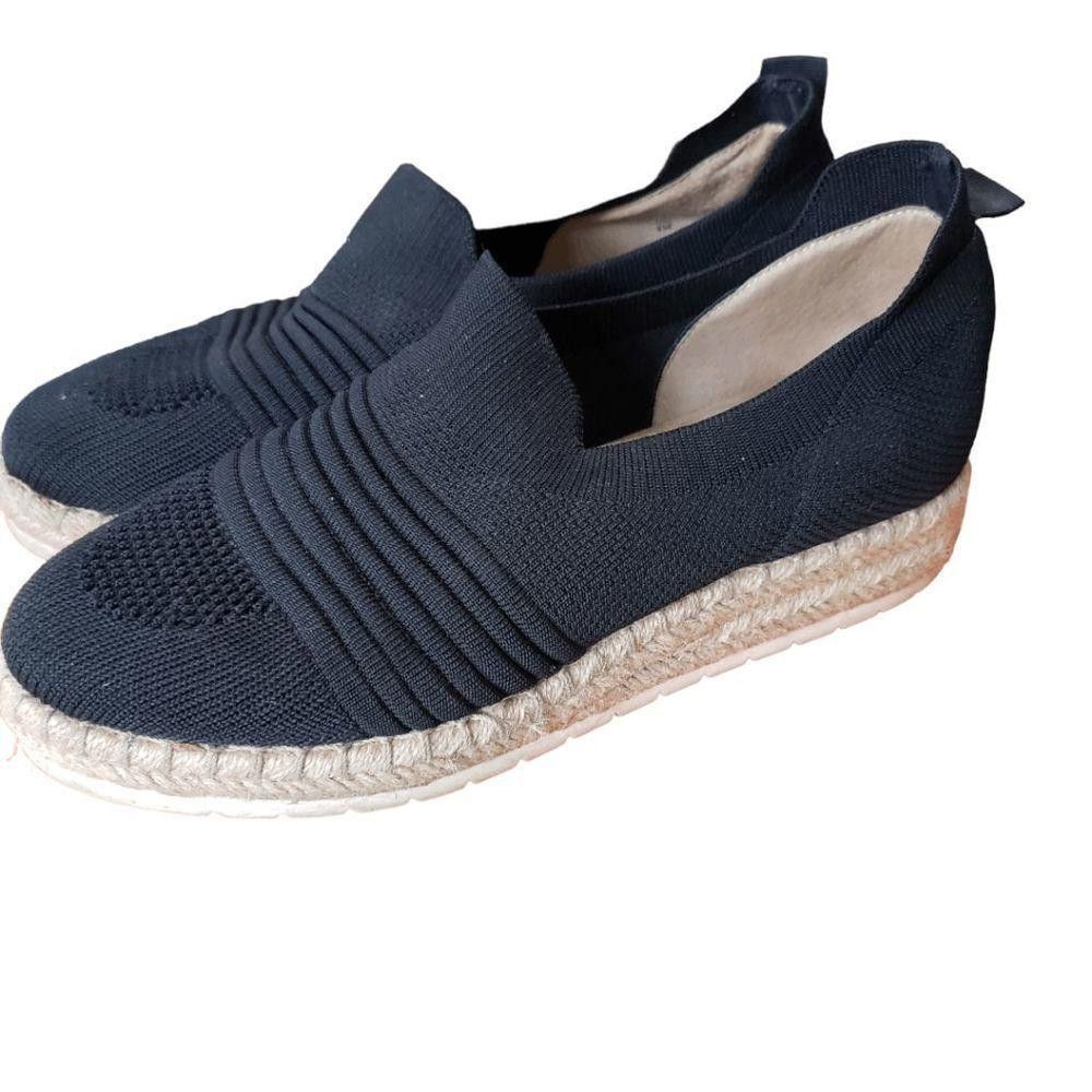 Designer CT1602b Adrienne Vittadini Black Ladies Espadrille Size 8 Size US 8 / IT 38 - 1 Thumbnail