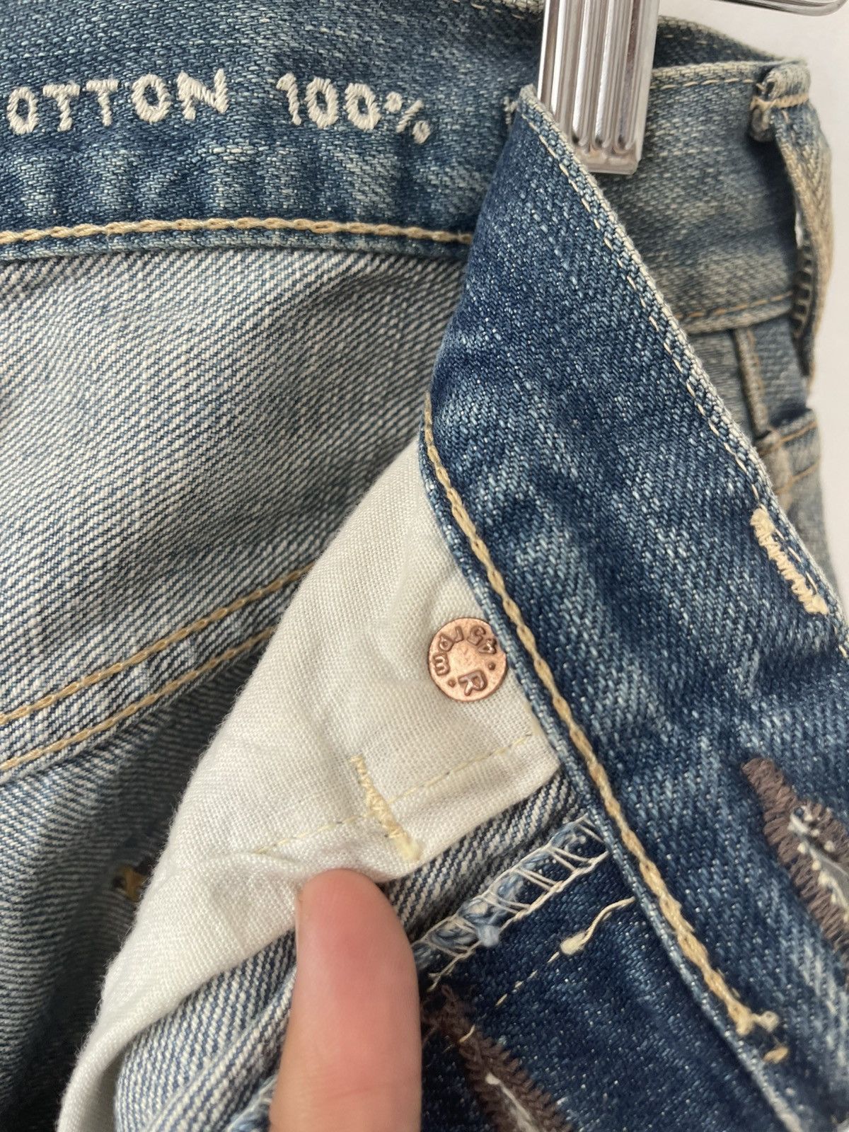 45rpm Rare Vintage 45RPM Hidden Rivets Selvedge Button Fly Shorts Size US 26 / EU 42 - 10 Thumbnail