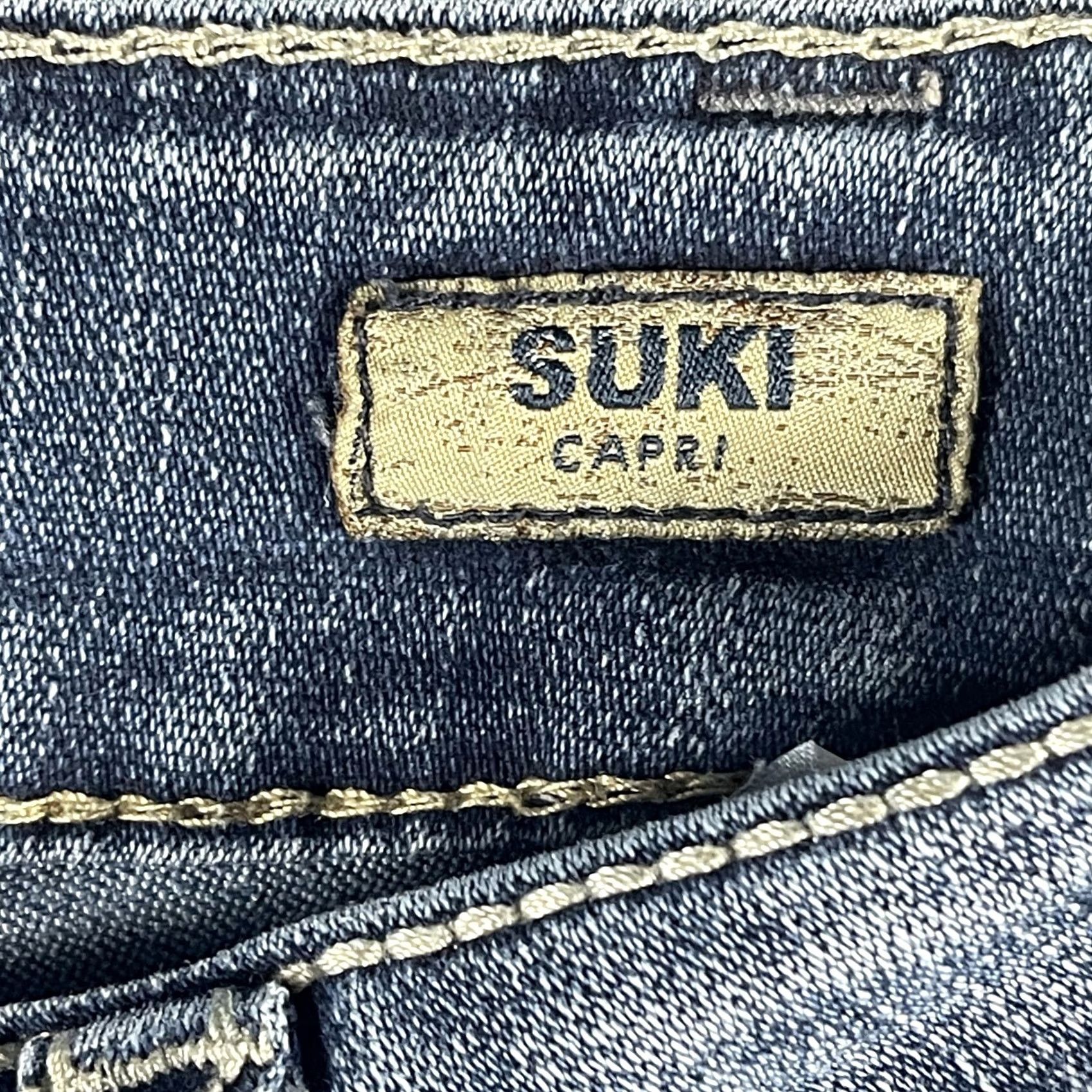 Vintage Silver Jeans Suki Capri - Womens - Mid Rise - Blue - 27in - Zip Size 27" / US 4 / IT 40 - 4 Thumbnail