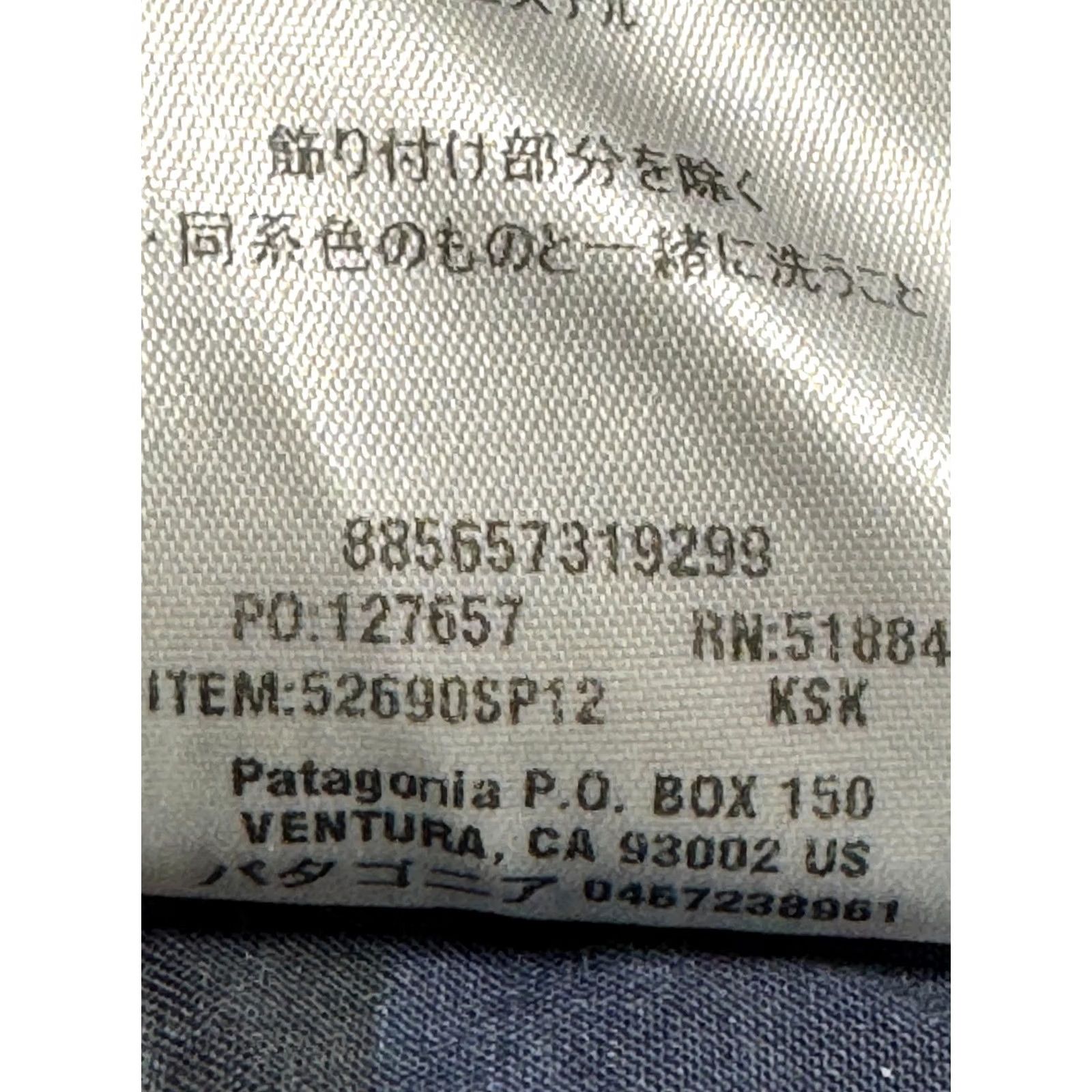 Patagonia VINTAGE Patagonia Men's XL Plaid Organic Cotton Blend Short Sleeve Button-Up Shirt Mens XL Blue Teal Black Chest Pocket 90s Outdoor Classic Size US 36 / EU 52 - 5 Thumbnail