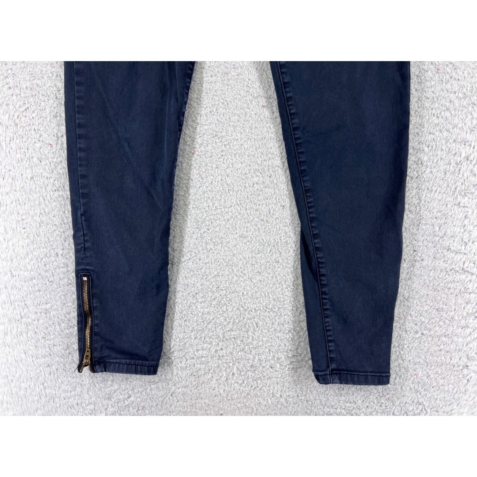 Vintage Vintage Daily Ritual Women's Skinny Jeans Pants 0 Blue Denim Ankle Zip Cotton Blend Mid Rise Size 25" / US 0 / IT 36 - 2 Thumbnail