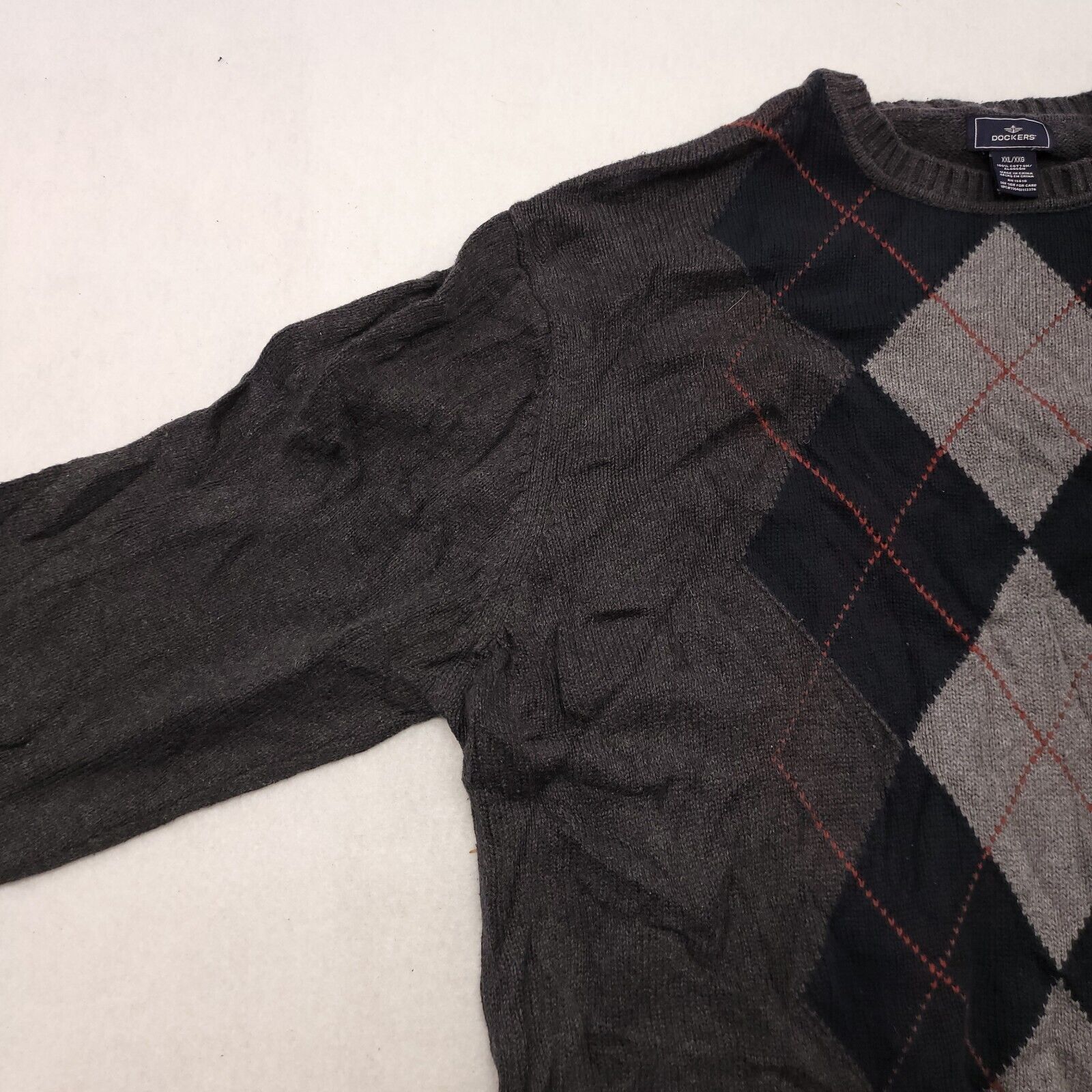 Dockers Dockers Long Sleeve Pullover Sweater Men Size 2XL Gray Black Size US XXL / EU 58 / 5 - 4 Thumbnail