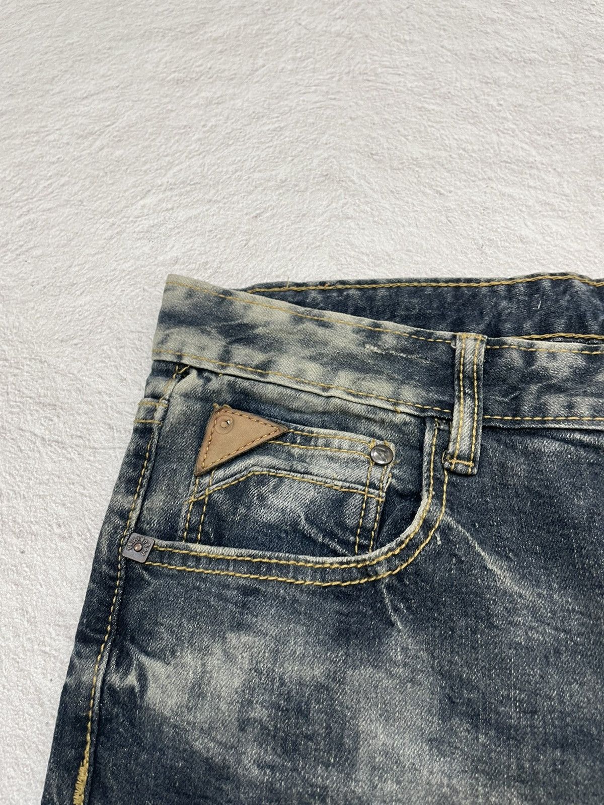 Hysteric Glamour 2000s Acid Washed Denim Distressed Y2K Size US 36 / EU 52 - 3 Thumbnail