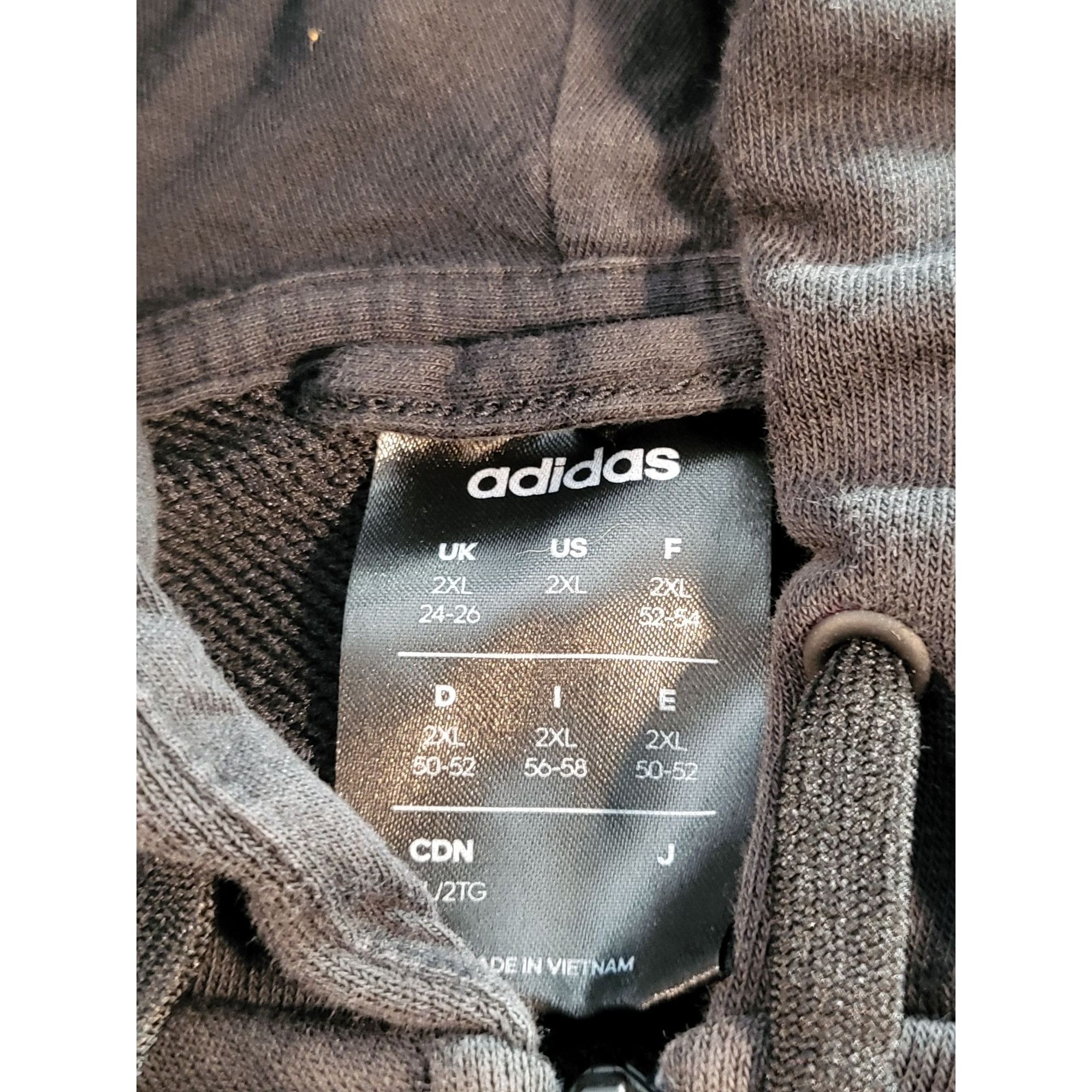 Adidas Adidas Jacket Full Zip Women Sz XXL Black White Hooded Draws Size XXL / US 16-18 / IT 52-54 - 6 Thumbnail